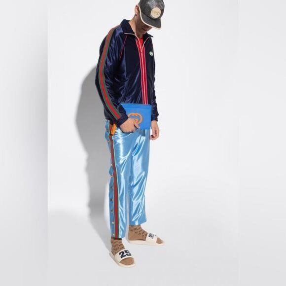 GUCCI 25 Authentic LEATHER SLIDES Men 7 can fit Women 8 Or 85 - Picture 4 of 13